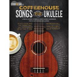 The perfect uke songbook for that next coffeehouse gig! This songbook includes lyrics, chord symbols and chord diagrams for 44 hit songs, including: Black Horse and the Cherry Tree · Constant Craving · Don't Know Why · Hallelujah · If It Makes You Happy · Lucky · Meet Virginia · One of Us · Put Your Records On · Save Tonight · Skinny Love · Tom's Diner · What I Am · Wonderwall · and more. <a href=https://open.spotify.com/playlist/3aKBQ0W8IPQ3zaGsRUuwm0 target=_blank>Listen to a Spotify playlist of all the songs featured in this book!</a>