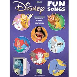 26 Disney movie hits in ukulele arrangements of melody, lyrics and chord diagrams for standard G-C-E-A tuning. Songs include: Be Our Guest · Ev'rybody Wants to Be a Cat · Friend like Me · Hakuna Matata · In Summer · A Spoonful of Sugar · Under the Sea · You're Welcome · and more.