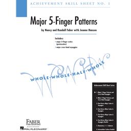 Achievement Skill Sheet #1-major 5 Finger Patterns