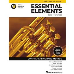 Essential Elements for Band offers beginning students sound pedagogy and engaging music, all carefully paced to successfully start young players on their musical journey. EE features both familiar songs and specially designed exercises, created and arranged for the classroom in a unison-learning environment, as well as instrument-specific exercises to focus each student on the unique characteristics of their own instrument. EE provides both teachers and students with a wealth of materials to develop total musicianship, even at the beginning stages. Essential Elements now includes Essential Elements Interactive (EEi), the ultimate online music education resource. EEi introduces the first-ever, easy set of technology tools for online teaching, learning, assessment, and communication... ideal for teaching today's beginning band and string students, both in the classroom and at home. For more information, visit <a href=https://www.halleonard.com/ee/interactive/ target=_blank>Hal Leonard Online - Essential Elements Interactive.</a> For a complete overview of Book 1, click <a href=https://www.halleonard.com/ee/band/book1.jsp target=_blank>here.</a>