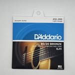 EJ11 D'addario Light Acoustic Guitar String 12-53