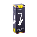 Vandoren Traditional 2 Tenor Sax Reed, 5 Pack
"Designed with a thin tip for a pure sound."
French File cut for added flexibility.
Extra wood at the spine balances the thin tip
The choice of classical saxophonists.
Box of 5 reeds.
