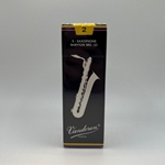 Bari Sax Reeds - Traditional #2.
"Designed with a thin tip for a pure sound."
French File cut for added flexibility.
Extra wood at the spine balances the thin tip.
The choice of classical saxophonists.
Box of 5 reeds.