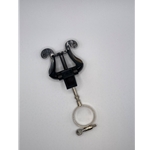 Clarinet Plasti-Lyre, Conn 575.
"Tough, dependable and economical!"
High impact ABS plastic lyre.
Square, nickel plated steel stems.
Vise like lyre clip prevents folio slippage.
Fits all standard Bb clarinets.
