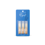 Alto Sax Reeds - 3 pk Rico Royal #3.
"French Filed for Flexibility"
Premium Cane for Consistant Response.
Works Well for All Kinds of Music.
Traditional Filed Cut for Clarity of Tone.
3 pack.