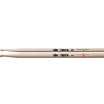 Vic Firth 5A Wood Tip Drumstick
"5A light & fast for jazz, orchestral & pit work!"
Wood, tear drop tip for rich cymbal sounds.
Hickory is highly durable w/ little flex.
Wood tip offers traditional balance w/ full sound.