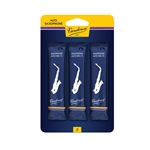 Vandoren Traditional 2 Alto Sax Reed, 3 Pack
"Designed with a thin tip and pure sound"
French file cut for added flexibility
Extra wood at the spine balances the thin tip
Convenient 3 pack
