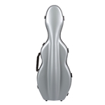 VNF1004 Tonareli Silver Cello Shaped Fiberglass Violin Case