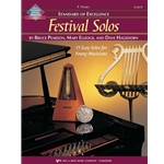 Festival Solos is a collection of solo literature for band instruments—perfect for contests, festivals, concerts, and private study. Each of the 15 part books is supported by instrument-specific recordings that include a demonstration recording with piano accompaniment for each solo, plus a play-along accompaniment-only track.