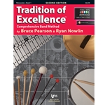 Tradition of Excellence is a flexible performance-centered band method that seamlessly blends classic and contemporary pedagogy, instrument-specific DVD's, and the cutting-edge interactive practice studio technology. Bruce Pearson and Ryan Nowlin present a systematic comprehensive musicianship curriculum that is second-to-none.