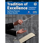 Tradition of Excellence by Bruce Pearson and Ryan Nowlin is a comprehensive and innovative curriculum designed to appeal to today’s students. The music; the dynamic look; the scope and sequence; the tools for differentiated instruction; the smooth pacing with careful review; and the included INTERACTIVE Practice Studio™ make Tradition of Excellence the fastest growing band method today!