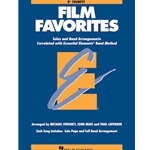 FILM FAVORITES Trumpet
As a follow up to the popular Movie Favorites, this eagerly awaited collection features the hottest movie themes arranged for full band or individual soloists (with optional accompaniment CD). In the student books, each song includes a page for the full band arrangement as well as a separate page for solo use.

Includes: Pirates of the Caribbean, Mission: Impossible Theme, My Heart Will Go On, Zorro's Theme, Music from Shrek, May It Be, You'll Be in My Heart, The Rainbow Connection, Also Sprach Zarathustra and Accidentally in Love.