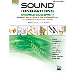 Sound Innovations : Alto Sax
Sound Innovations: Ensemble Development for Intermediate Concert Band is a valuable resource for helping your students grow in their understanding and abilities as ensemble musicians. It contains 412 exercises, including more than 70 chorales by some of today's most renowned concert band composers. An assortment of exercises is grouped by key and presented in a variety of intermediate difficulty levels. Where possible, several exercises in the same category are provided to allow variety, while still accomplishing the goals of that specific type of exercise. You will notice that many exercises and chorales are clearly marked with dynamics, articulations, style, and tempo for students to practice those aspects of performance. Other exercises are intentionally left flexible for the teacher to determine how best to use them in facilitating and addressing the needs and goals of their ensemble. Whether your students are progressing through exercises to better their technical facility, or challenging their musicianship with beautiful chorales, this book can be used after any band method or as a supplement to performance music. Contains chorales composed by Roland Barrett, Andrew Boysen, Ralph Ford, Rossano Galante, Robert Sheldon, Todd Stalter, Randall Standridge, and Michael Story.