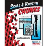 Scale and Rhythm Chunks - Clarinet. <br>
"Exactly what is wanted and needed" according to Tim Lautzenheiser, these books are designed so that students will be motivated to take their books home and learn new notes, rhythms, dynamics, and articulations on their own in a simple and straightforward way. Each "chunk" exercise is short enough that directors can easily access each student quickly and effectively. This affords students the opportunity to have frequent assessments to help them develop good habits for performance during earlier stages of development. These books can be used from the first year of instruction through junior high. They can offer remedial help for learners who need more time to develop as well as provide extremely high goals for your advanced learners in need of a challenge. Chunks will make a huge impact on your program.