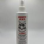 Groove Juice Cymbal Cleaner. 
Cymbal and Hardware Cleaner.
Simply spray on and rinse off.
No Rubbing, Buffing, or Polishing.
Not Reccommended for Cleaning Drum Shells.
8oz. / 240ml.