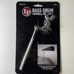 LP Bass Drum Cowbell Bracket.
- Clamps securely to the edge of a bass drum hoop.
- Includes 6-in, 3/8" diameter knurled mounting rod.
- Mount cowbell, tamborines or other percussion items quickly and easily. 
- Clamp is lined with soft rubber to prevent drum hoop from scratching. 
- Fits bass drum hoops up to 16mm thick.
