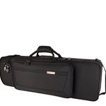 Protec Travel Light Pro Pac 4/4 Violin Case.

- Weather-resistant exterior: Made of extremely durable 1680 ballistic nylon and reinforced with zig-zag stitching. 
- Shock-absorbing frame: Lightweight shock absorbing frame keeps your instrument safe. 
- Padded handle wrap: Super comfortable and features a long-lasting hook and loop closure. 
- Rope handles: Main handles made of durable rope with reinforced stitching. Subway handle has contoured rubberized grip. 
- QuickLock™: Allows you to securely shut an empty case without zippering. 
- Shoulder strap: Features a large non-slip adjustable shoulder pad and strong metal clips. 
- Backpackable: Want to go hands-free? This case is compatible with our backpack straps (model # BPSTRAP), sold separately. 
- Metal hardware: Strong and high-quality metal hardware designed to last. 
- Rubber feet: Sturdy custom-designed rubber feet. 
Long-lasting zippers: Custom-designed strong zippers. Main compartment zippers feature a lock hole. 
- Large gusseted front pocket: Perfect for storing smaller accessories. 
- Rear pocket: Additional large zippered pocket on backside of case. 
- Built-in organizer: Located in the main pocket; features 3 pen holder sleeves and 2 zippered pockets.