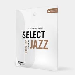 D'addario RRS10ASX3M D'Addario Organic Select Jazz Unfiled Alto Sax Reeds 3 Med