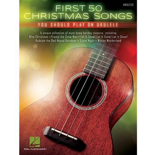 This awesome collection features 50 Christmas favorites for ukulele in melody, lyrics, and chord diagrams. No uke player will want to be without this book during the holiday season! Songs include: Blue Christmas · The Christmas Song (Chestnuts Roasting on an Open Fire) · Deck the Hall · Frosty the Snow Man · Have Yourself a Merry Little Christmas · I Want a Hippopotamus for Christmas (Hippo the Hero) · Let It Snow! Let It Snow! Let It Snow! · The Little Drummer Boy · Mele Kalikimaka · Rudolph the Red-Nosed Reindeer · Silent Night · Sleigh Ride · Up on the Housetop · Winter Wonderland · and many more.