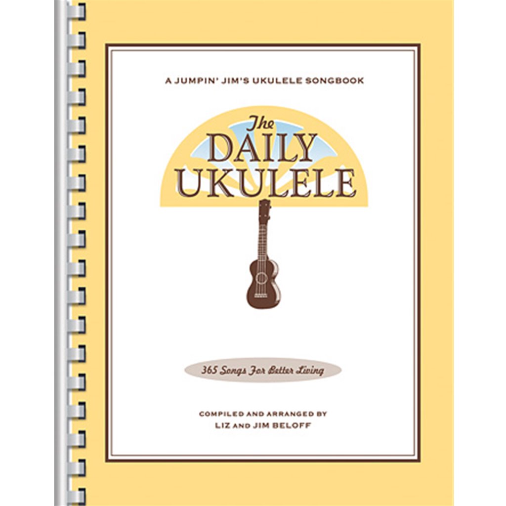 Strum a different song every day with easy arrangements of 365 of your favorite songs in one big songbook! The Daily Ukulele features ukulele arrangements with melody, lyrics and uke chord grids and are in ukulele-friendly keys that are particularly suited for groups of one to one hundred to play and sing. Includes favorites by the Beatles, Beach Boys and Bob Dylan, folk songs, pop songs, kids' songs, Christmas carols and Broadway and Hollywood tunes, all with a spiral binding for ease of use. Also features a Tips & Techniques section, chord chart, and vintage ukulele-themed photos and art throughout. The Daily Ukulele offers ukulele fun all year long!