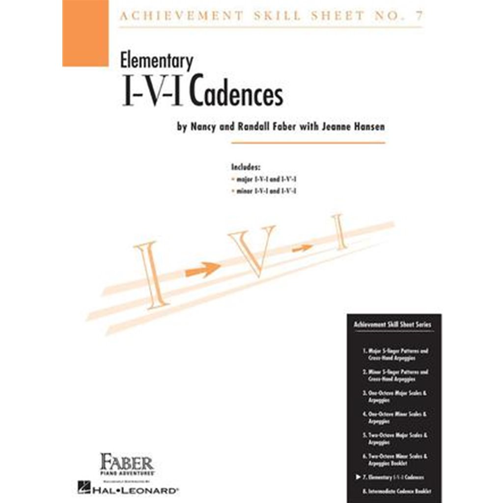 Achievement Skill Sheet #7 Elementary I-v-i Cadence