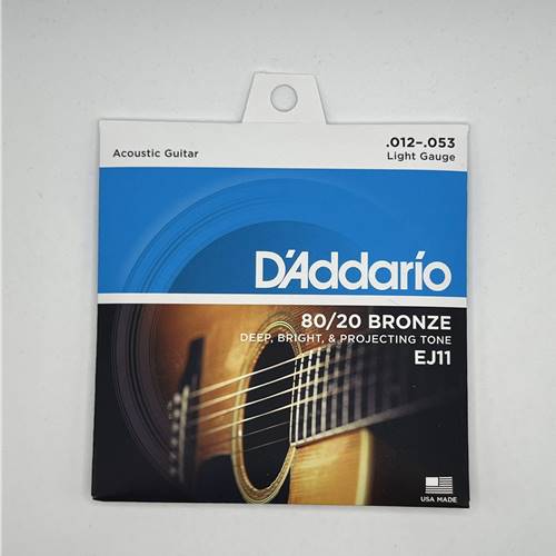 EJ11 D'addario Light Acoustic Guitar String 12-53