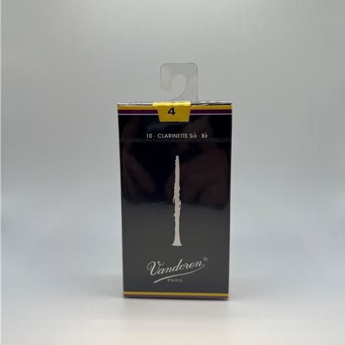 Clarinet Reeds - Traditional 4.
"The most widely played reed in the pro world!"
French File cut for added flexibility.
Excellent response in all registers.
Suitable for all styles of music.
Box of 10 reeds.