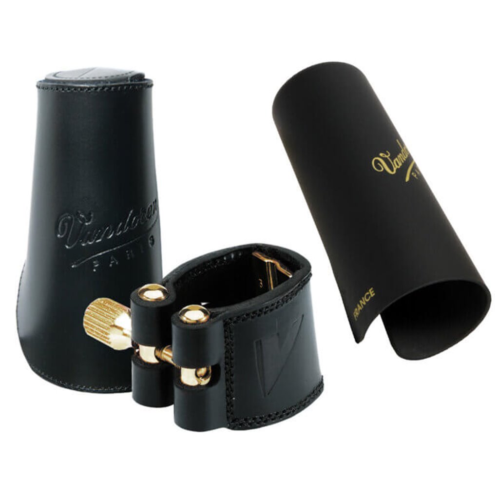 Vandoren Leather Ligature and Plastic Cap for Alto Sax
