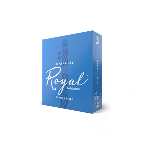 Royal Bb Clarinet Reed 10-pack 2.5
"French filed for flexibility!"
Premium cane for consistent response.
Works well for classical and jazz.
Traditional filed cut for clarity of tone.
Box of 10 reeds.