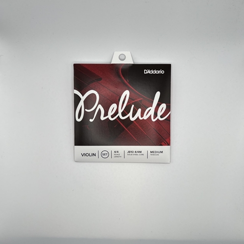 Prelude Violin Strings, J810 4/4 SET.
"Preferred choice for student strings!"
Solid steel core strings.
Warm tone & excellent bow response.
Economical & durable.