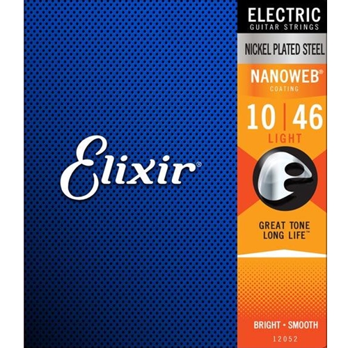 Elixir Light Nanoweb Electric Guitar String 10-46