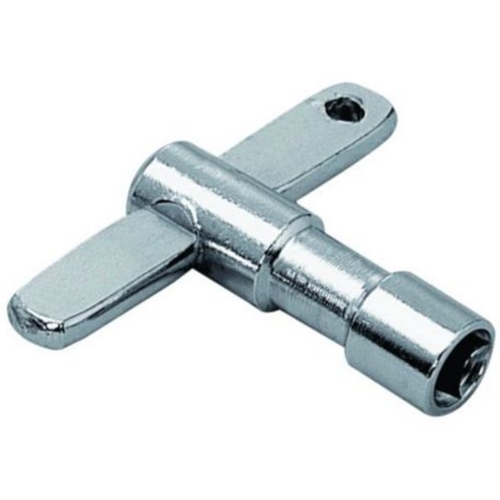 Dixon Standard Drum Key.
A drum key is a type of wrench used by drummers to screw a drum’s tension rods into the lugs.