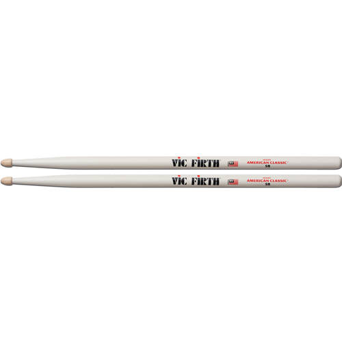 Vic Firth 5b Wood Tip Drumstick.
Tear drop tip. Ideal for rock, band and practice.
- Added thickness for more durability
- Ideal for rock, band, and practice
- Tear drop tip
- Crafted from premium USA Hickory