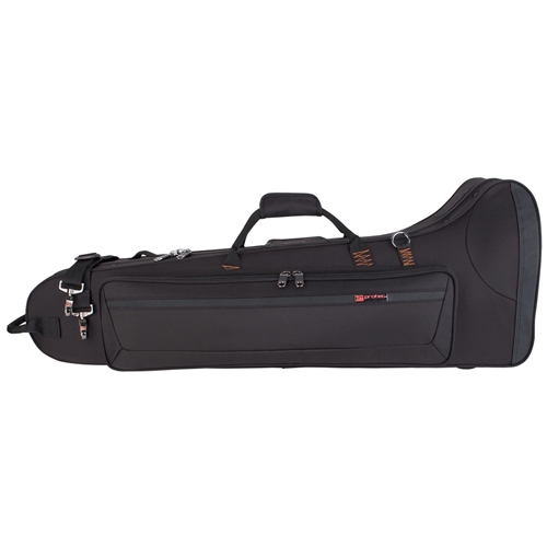 Protec’s Contoured PRO PAC Cases for Tenor Trombone provide great lightweight protection, fit, and convenience. Each feature a lightweight wood frame and offer a universal fit for most F-attachment tenor trombone models.