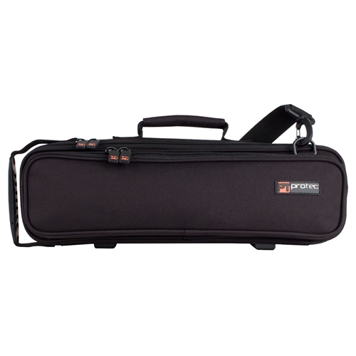 The convenience of a gig bag with your hard-shell case! Protec's Deluxe Flute Case Cover fits most hard-shell flute cases, and most piccolo cases fit inside the exterior pocket.

Fits most B and C foot flute cases.
Interior Dimensions of Case Section: 17.5″ (L) x 5″ (H) x 2.75″ (D) (444.5 x 127 x 69.85mm)
Pocket Storage Dimensions: 16″ (L) x 4″ (H) x 1.5″ (D) (406.4 x 101.6 x 38.1mm)
Exterior Dimensions: 17.75 (L) x 5.5 (H) x 4.75 (W) (450.85 x 139.7 x 120.65mm)