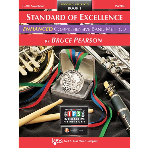 The Standard of Excellence ENHANCED Comprehensive Band Method Books 1 & 2 SECOND EDITION combines a strong performance-centered approach with music theory, music history, ear training, listening, composition, improvisation, and interdisciplinary and multicultural studies. Each book includes personalized access to Accompaniment Recordings, flash cards, plus a full-function recording studio, tuner, and more—all powered by Pyware's desktop or mobile INTERACTIVE Practice Studio. Students will find the new package makes practicing not only more fun — but more effective, too! The result is one of the most complete band methods available anywhere