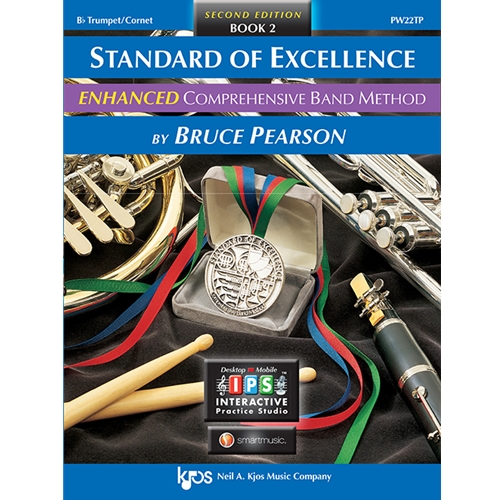 The Standard of Excellence ENHANCED Comprehensive Band Method Books 1 & 2 SECOND EDITION combines a strong performance-centered approach with music theory, music history, ear training, listening, composition, improvisation, and interdisciplinary and multicultural studies. Each book includes personalized access to Accompaniment Recordings, flash cards, plus a full-function recording studio, tuner, and more—all powered by Pyware's desktop or mobile INTERACTIVE Practice Studio. Students will find the new package makes practicing not only more fun — but more effective, too! The result is one of the most complete band methods available anywhere.