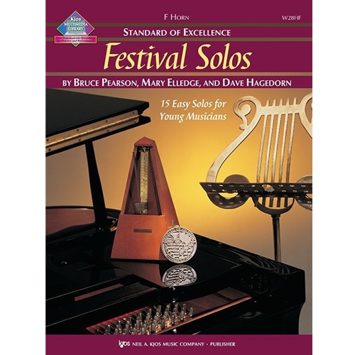 Festival Solos is a collection of solo literature for band instruments—perfect for contests, festivals, concerts, and private study. Each of the 15 part books is supported by instrument-specific recordings that include a demonstration recording with piano accompaniment for each solo, plus a play-along accompaniment-only track.