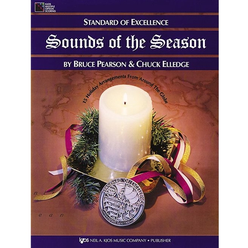 Sounds of the Season is a collection of 15 songs from around the globe representing holiday musical traditions from Africa, the British Isles, Germany, France, the Middle East, the West Indies, and the United States. Kjos Multiple Option Scoring allows each arrangement to be performed solo, as an ensemble piece of any size or instrumentation, or as a full concert band work. Eight sacred and seven secular titles make sounds of season ideal for use in school, church, or community settings