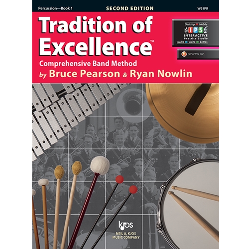 Tradition of Excellence is a flexible performance-centered band method that seamlessly blends classic and contemporary pedagogy, instrument-specific DVD's, and the cutting-edge interactive practice studio technology. Bruce Pearson and Ryan Nowlin present a systematic comprehensive musicianship curriculum that is second-to-none.