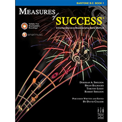 Unique chapter organization provides a goal-oriented format. 6 full-page assessments include: – Critical Listening; Playing By Ear; Theory and Terminology – Composing / Arranging; Performance. Wealth of classical and world music representing over 20 composers and 17 countries. 15 pieces for full band. Duets, rounds, & 2 solos with piano accompaniment. Downloadable recordings feature demo and performance tracks with professional musicians. Featured in SmartMusic®, the award-winning learning software. Correlates with art and world history. Incorporates the National Standards for Music Education. Additional features including conducting, rhythm review, clapping exercises, scales, and more!