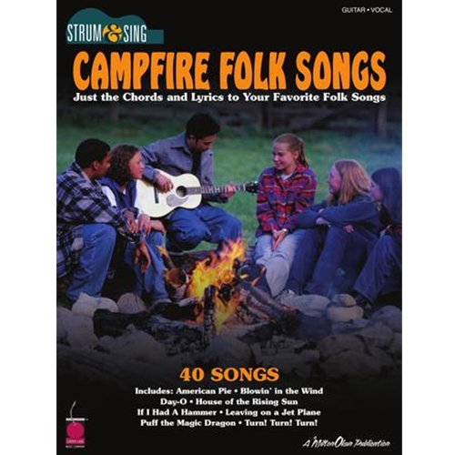 This collection includes 40 of your favorite songs to sing around the campfire, unplugged and pared down to just the chords and the lyrics. Songs include: American Pie • Blowin' in the Wind • Day-O • House of the Rising Sun • If I Had a Hammer • Leaving on a Jet Plane • Puff the Magic Dragon • Turn! Turn! Turn! • and more.