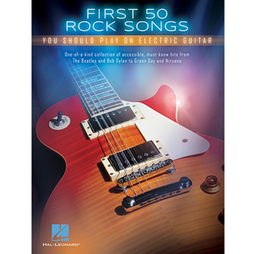 A great collection of 50 “standards” that you really need to know if you want to call yourself a guitarist! This book provides a combo of tab, chords and lyrics. Includes: All Along the Watchtower • Beat It • Born to Be Wild • Brown Eyed Girl • Cocaine • Communication Breakdown • Detroit Rock City • Hallelujah • (I Can't Get No) Satisfaction • Iron Man • Oh, Pretty Woman • Peter Gunn • Pride and Joy • Seven Nation Army • Should I Stay or Should I Go • Smells like Teen Spirit • Smoke on the Water • Sunshine of Your Love • When I Come Around • Wild Thing • You Really Got Me • and more.