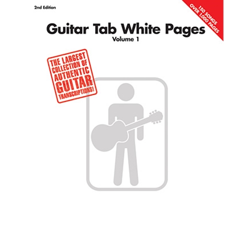 If you're about to be stranded on a desert island and you can only take your guitar and one songbook with you, make sure it's The Guitar Tab White Pages! This incredible second edition contains 150 note-for-note transcriptions straight from the original recordings – over 1,000 pages of guitar tab! The primo songlist covers some of the best guitar songs ever from all styles of music. Songs include: All Day and All of the Night • American Woman • Change the World • Cliffs of Dover • Couldn't Stand the Weather • Dani California • Don't Fear the Reaper • Dust in the Wind • Free Ride • Gloria • Heartache Tonight • Hey Joe • Layla • Longer • Moonlight in Vermont • Mr. Jones • Name • Owner of a Lonely Heart • Papa's Got a Brand New Bag • Piece of My Heart • Rhiannon • Satin Doll • Sir Duke • The Space Between • Sunday Bloody Sunday • Sweet Child O' Mine • Time for Me to Fly • What I Like About You • You Give Love a Bad Name • You Were Meant for Me • and more! The largest collection ever of authentic guitar transcriptions!