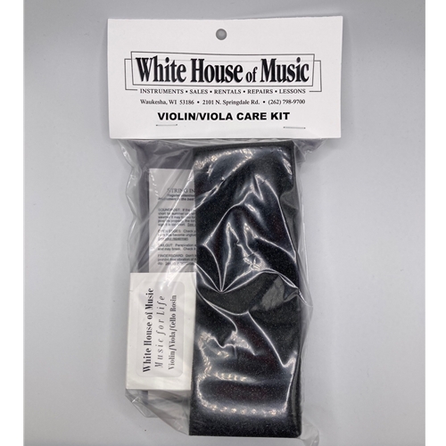 Violin / Viola Care Kit
"Everything you need to get started!"
Light rosin suitable for all beginners.
Shoulder sponge for comfort and support.
Polishing cloth to wipe away rosin dust.