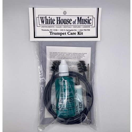 Trumpet Care Kit - Standard

Polish Cloth - Lacquer
Blue Juice Valve Oil
Brass Mouthpiece Brush
Trumpet Snake