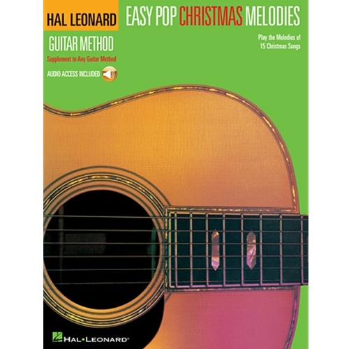 Hal Leonard Pop Melody Supplements are the unique books that supplement any guitar method books 1, 2 or 3. The play-along audio features guitar plus a full rhythm section. Each book is filled with great pop songs that students are eager to play!

Cross-referenced with Hal Leonard Guitar Method Book 1 pages for easy student and teacher use. Includes 15 songs of the season: Away in a Manger • Caroling, Caroling • The Chipmunk Song • Do You Hear What I Hear • Good King Wenceslas • Grandma Got Run over by a Reindeer • Here Comes Santa Claus (Right Down Santa Claus Lane) • A Holly Jolly Christmas • Jingle Bells • Jolly Old St. Nicholas • Let It Snow! Let It Snow! Let It Snow! • O Come, O Come Immanuel • Santa Claus Is Comin' to Town • Silver Bells • You're All I Want for Christmas.

The audio is accessed online using the unique code inside each book and can be streamed or downloaded. The audio files include PLAYBACK+, a multi-functional audio player that allows you to slow down audio without changing pitch, set loop points, change keys, and pan left or right.