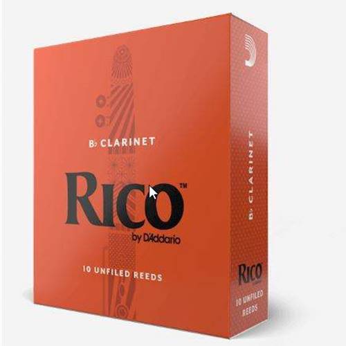 Clarinet Reeds - 
Rico Royal 2.
"French filed for flexibility!"
Premium cane for consistent response.
Works well for classical and jazz.
Traditional filed cut for clarity of tone.
Box of 10 reeds.