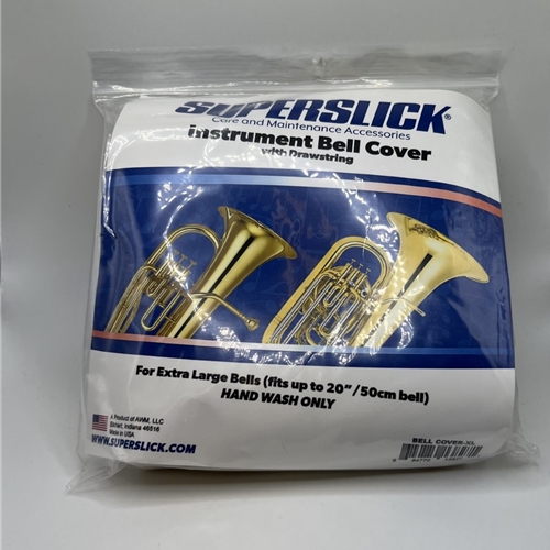 Bell Cover - XL to 20 Bell.
"Fits Euphonium and Tuba"
Made from a high quality cotton weave.
Ties easily with nylon drawstring.
Does not impact intonation, hand-wash only.
