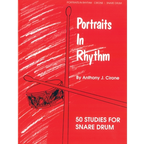 Percussion - Portraits in Rhythm.
"A Classic"
Anthony Cirone.
For intermediate to advanced players.
A classic book for the advancing percussionists.